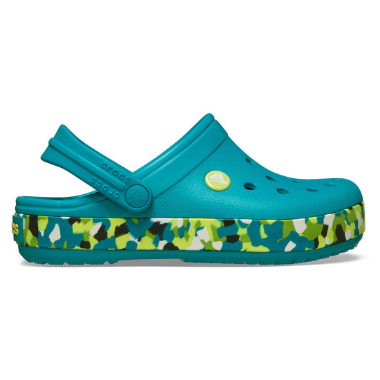Crocs Kids' Crocband Glow Confetti Band Clog